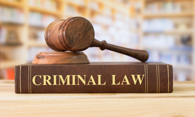 civil law books and a gavel on desk