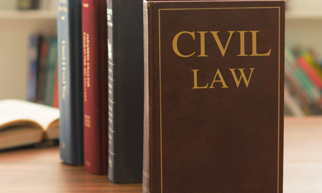 Civil Law Books On Desk