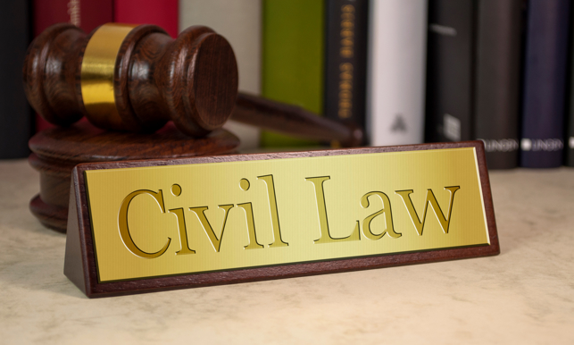 Golden Sign With Gavel